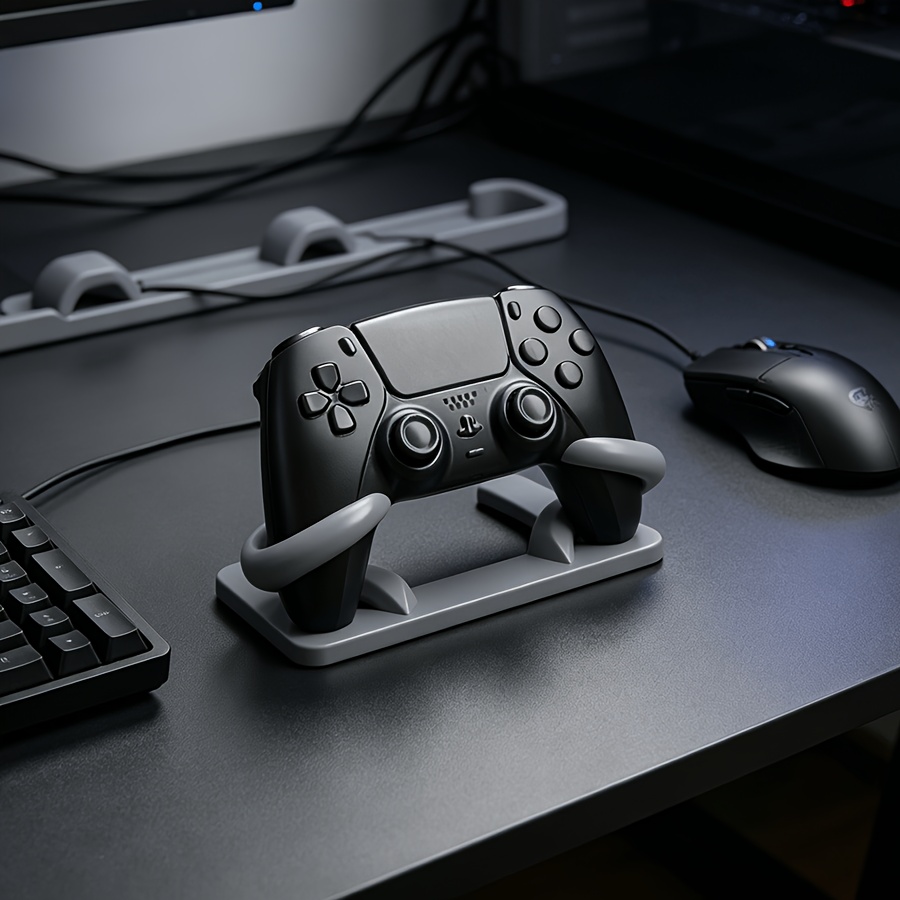 3D Printing Xbox Controller - ミニマリズムゲームコントローラーホルダー 3D プリント滑り止めデスクスタンドユニバーサルゲームパッドマウント PS5 PS4 Xbox