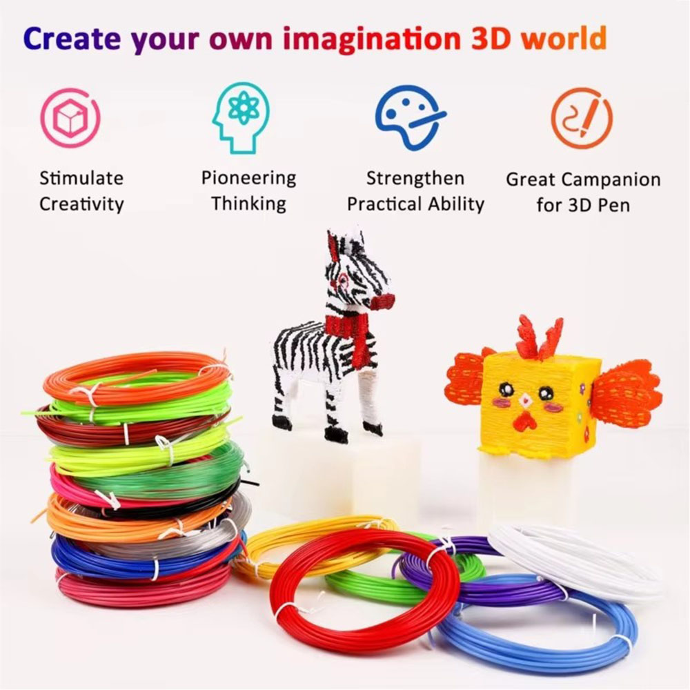 3D Printing Pen For Adults - ランダムカラー 10/20/30 色 PLA/PCL 3D 印刷ペン消耗品着色無臭安全プラスチックフィラメント直径
