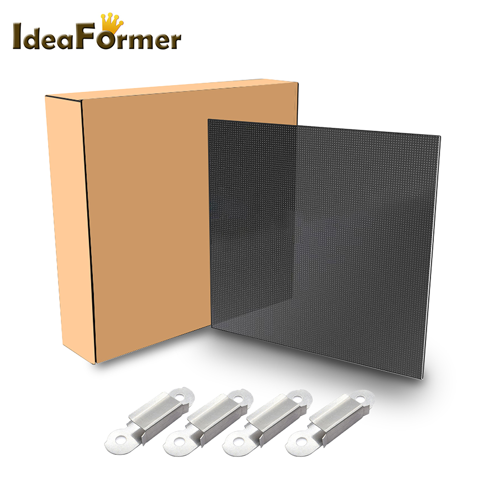3D Printing Ender - Ultrabase 加熱ベッドプラットフォームビルド表面ガラスプレート 220/235/310 ミリメートル 4 個クランプ格子ガラスホットベッド
