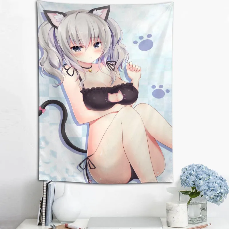 3D Printing Wall Loops - 猫の壁掛けタペストリー,HD風景3D印刷,デジタル印刷,家の装飾,カスタム,高品質,特別オファー