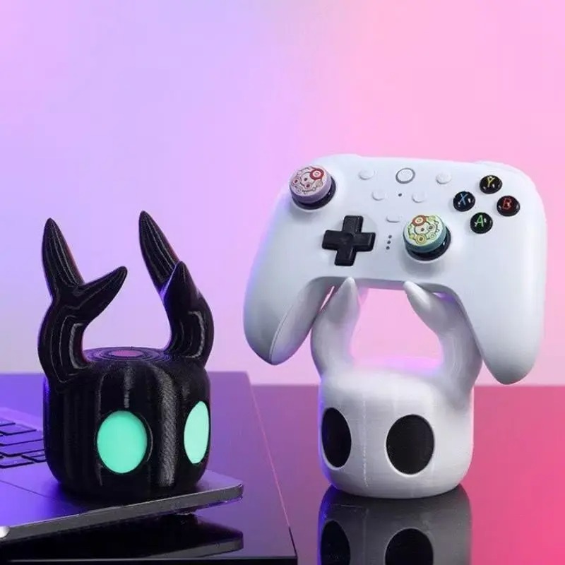 3D Printing Xbox Controller - Hollow Knight 3Dプリント製ゲーミングヘッドセットスタンド＆コントローラーホルダー（PS5/Xbox/Switch対応）、多機能ゲームパッドデスクディスプレイラック