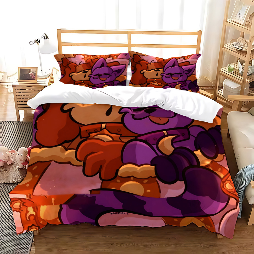 3D Printing Quilting - 3Dプリントゲーム CatNap X DogDay 寝具セット 掛け布団