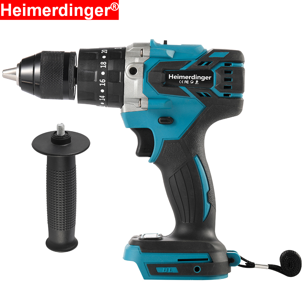 Makita Drill Ddf484 - ブラシレスコードレスドリル、マキタバッテリー用120Nmトルク電気ドリル、1/2インチドライバードリル、2可変速ドリル