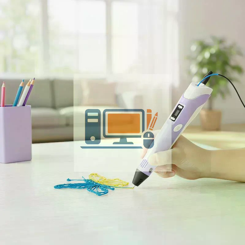 3D Printing Pen For Adults - 3D 印刷ペンインテリジェントペン作成グラフィティアートクラフト USB ケーブル付き子供大人用 DIY クリエイティブアート用品