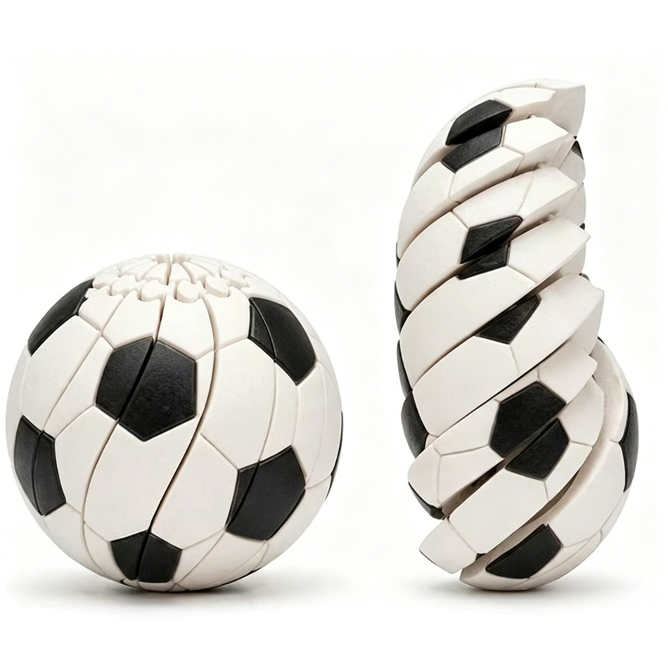 サッカー＆野球変形可能なフィジェットスピナーボール、3Dプリ - 3D Printing Metal のレビューと価格
