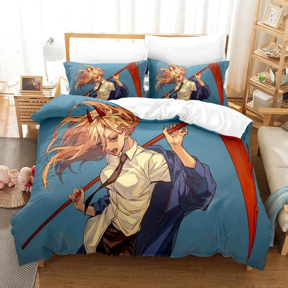 3D プリントアニメチェーンソーマンマキマ寝具セット、布団カ - 3D Printing Quilting のレビューと価格