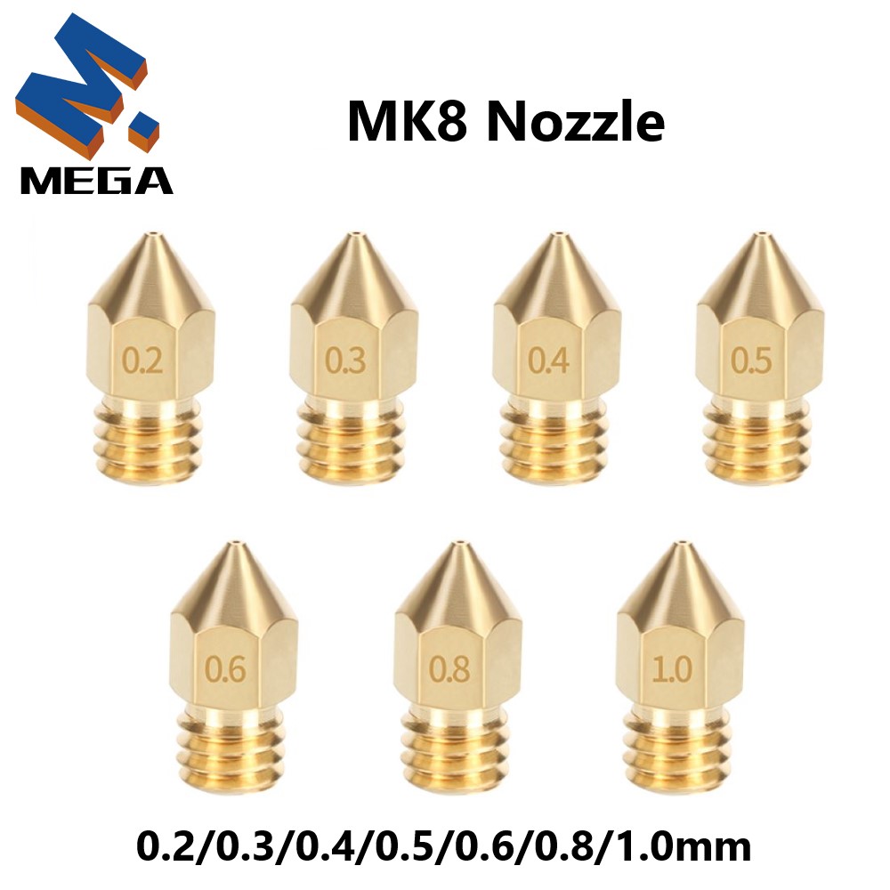 MK8 真鍮ノズル 0.2/0.3/0.35/0.4/0.5 - 3D Printing Ender のレビューと価格