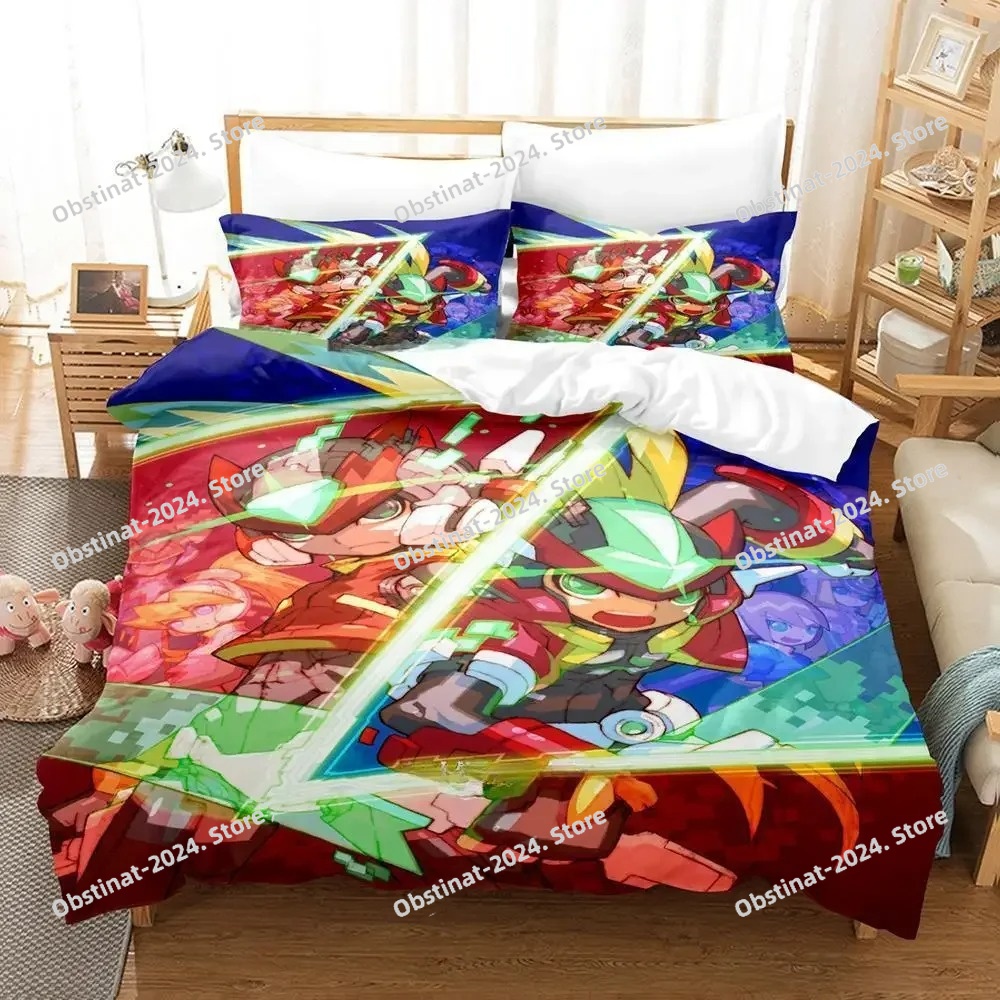 3Dアニメゲーム メガマンゼロ 寝具セット プリント寝具セッ - 3D Printing Quilting のレビューと価格