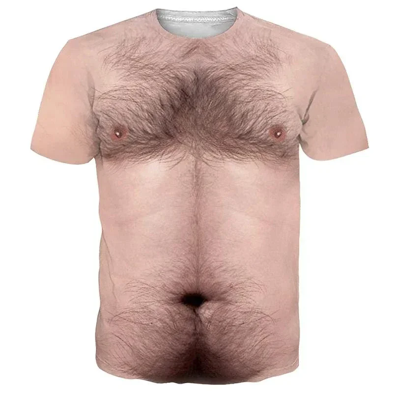 男性用3DプリントTシャツ,半袖トップ,面白い筋肉の体,デザ - 3D Printing Ideas のレビューと価格