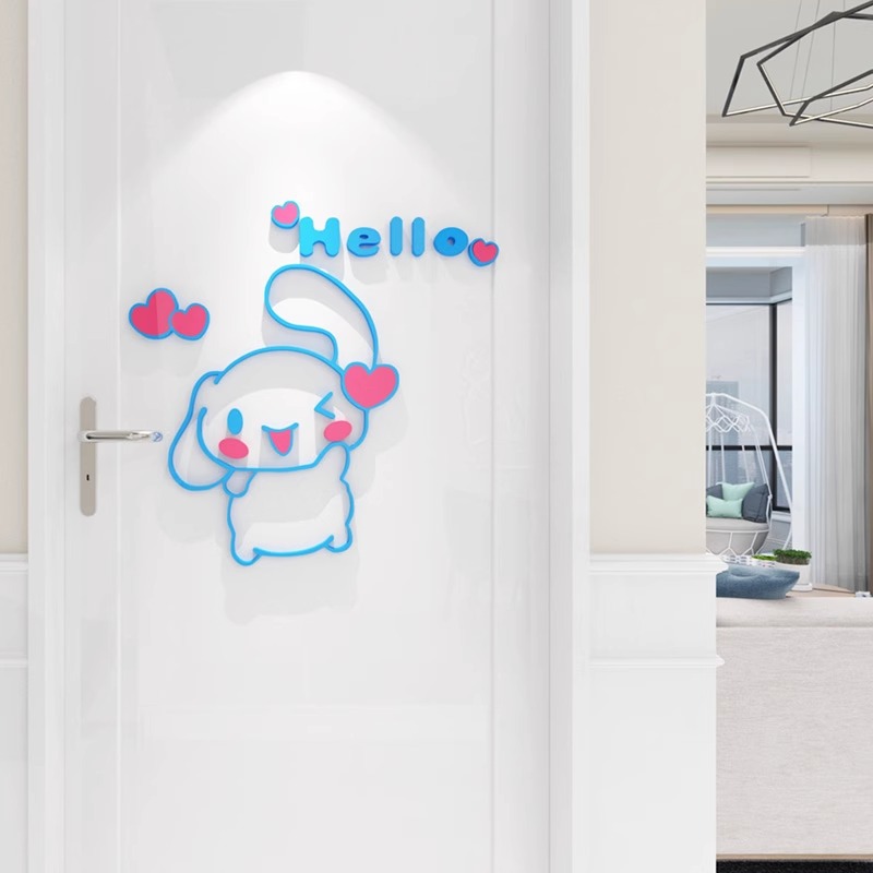 サンリオ シナモロール 3D アクリル子供部屋背景壁装飾ステ - 3D Printing Objects のレビューと価格