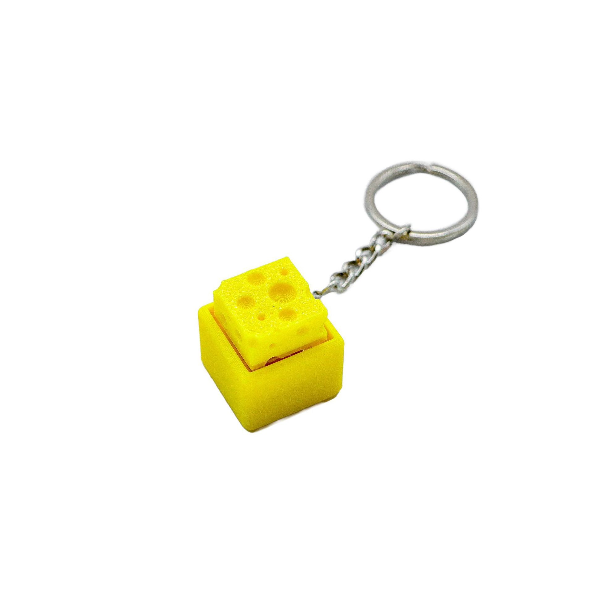 3Dプリントミニチーズキーボードクリッカーキーホルダーフィジ - 3D Printing Objects のレビューと価格