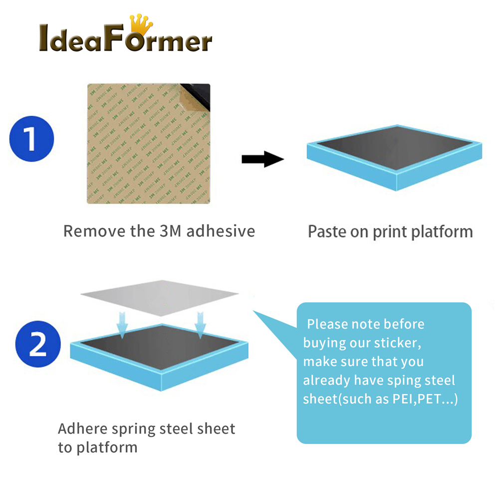 3mの粘着性磁気ベース,3Dプリンタープラットフォーム,エン - 3D Printing Guide のレビューと価格
