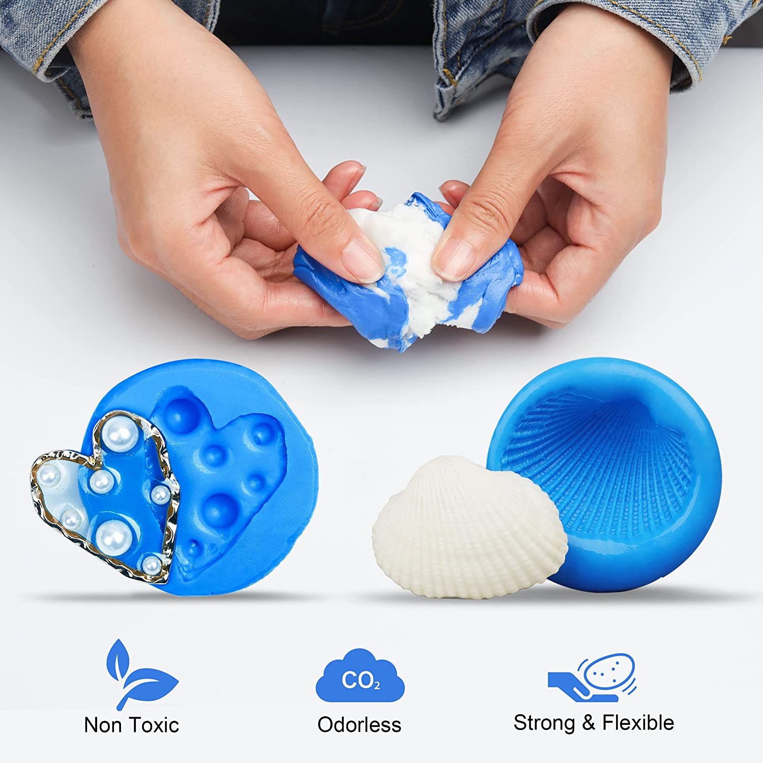 シリコンモールド作成キット 樹脂鋳造用 簡単ミックス 1:1 - 3D Printing Ptc のレビューと価格