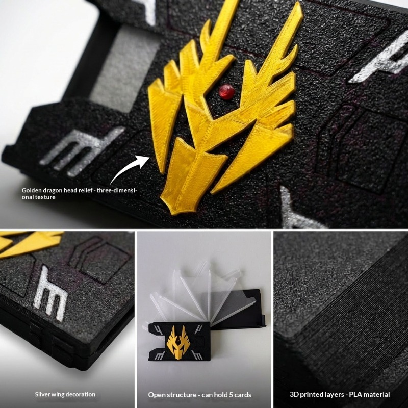 仮面ライダーライク 3D プリントカードホルダー PLA 環 - 3D Printing Ideas のレビューと価格