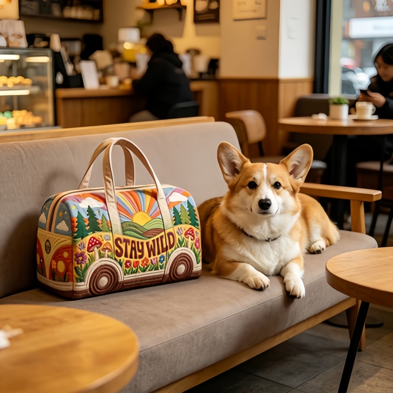 1個入り「STAY WILD」ヒッピートラベルバッグ、3Dキ - 3D Printing Quilting のレビューと価格