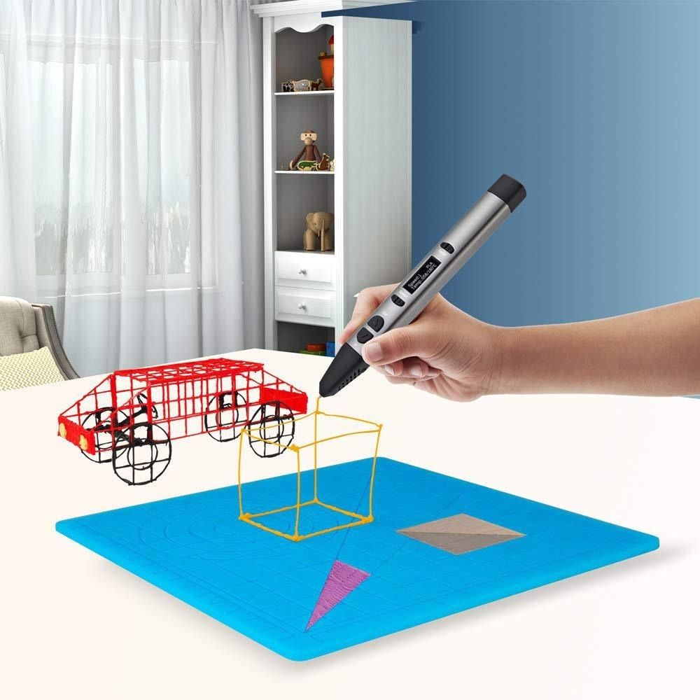 3D 印刷ペンシリコンデザインマット 2 指プロテクターテン - 3D Printing Pen For Adults のレビューと価格