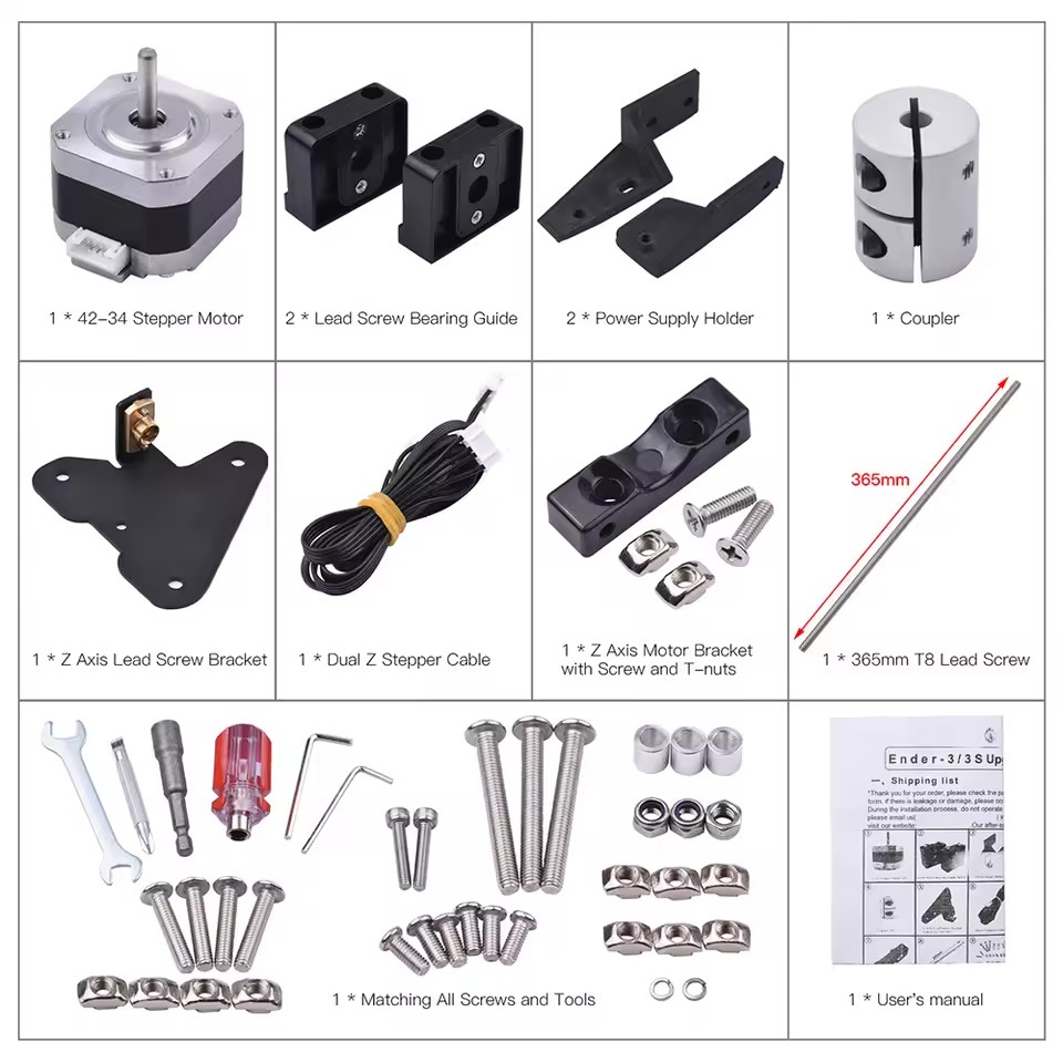 Ender 3 Dual Z軸アップグレードロッドキット（ス - 3D Printing Ender のレビューと価格