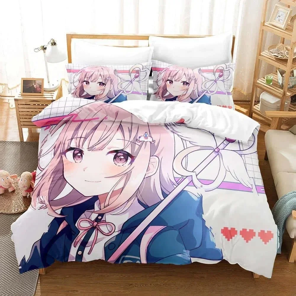 3DダンガンロンパV3 Y2Kガールズコンフォーター プリン - 3D Printing Quilting のレビューと価格
