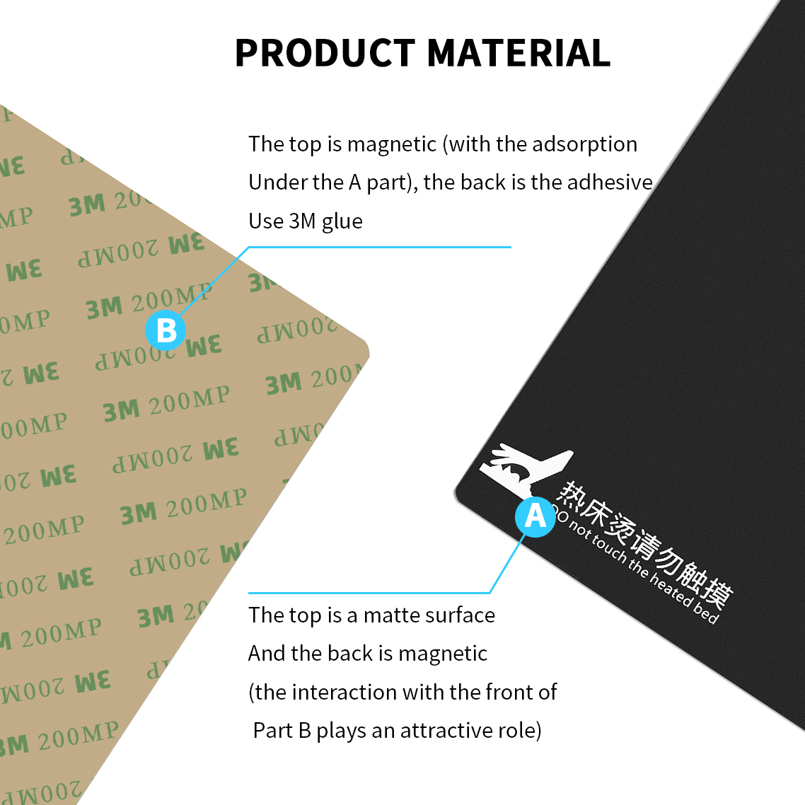 印刷ステッカー用磁気ベースプレート,3Dプリンターアクセサリ - 3D Printing Guide のレビューと価格