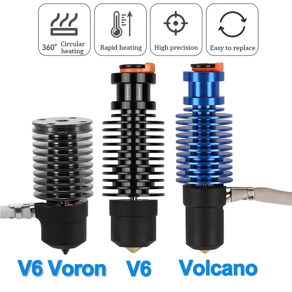 火山 Hotend E3D V6 24V 50 ワット 60 - 3D Printing Ender のレビューと価格